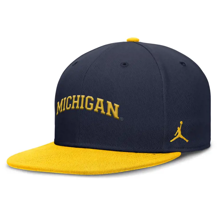 Michigan Wolverines NCAA Primetime 2Tons Ajustée BLEU MARINE/JAUNE