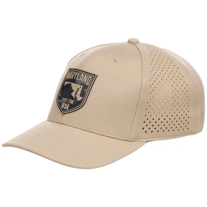 Casquette perforée avec écusson drapeau du Maryland KHA