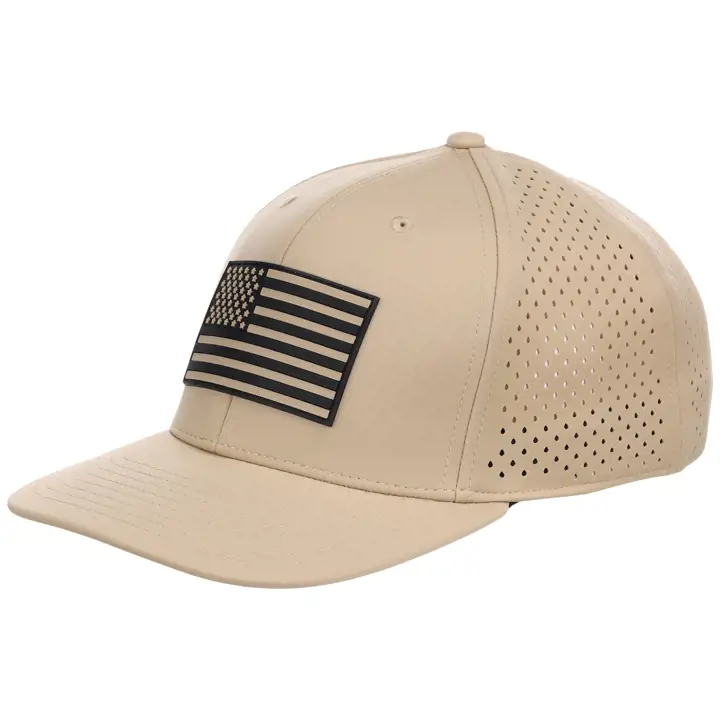 Casquette Performance Écusson Drapeau USA KHA