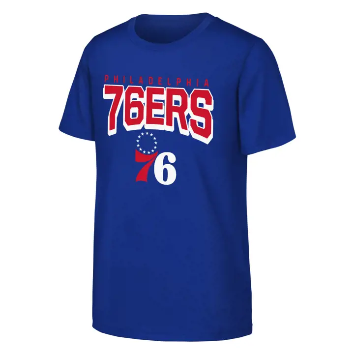 T-shirt PHILADELPHIA 76ERS NBA Youth On The Block 24 bleu