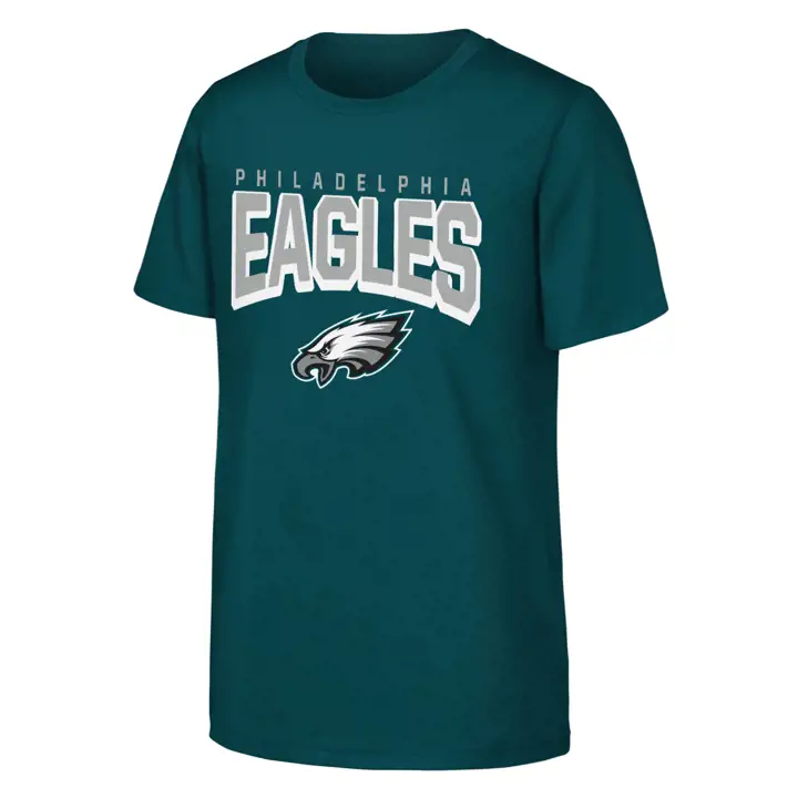 T-shirt PHILADELPHIA EAGLES NFL enfant modèle "On The Block" 24 - sarcelle