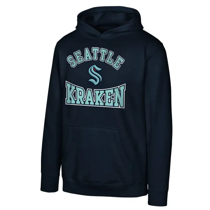 Sweat à capuche NHL Seattle Kraken Youth Home Town 24 marine
