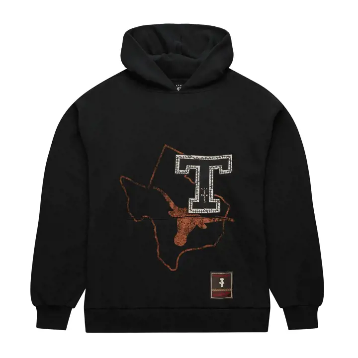 Texas Longhorns NCAA x Cactus Jack Patched Hood BLK