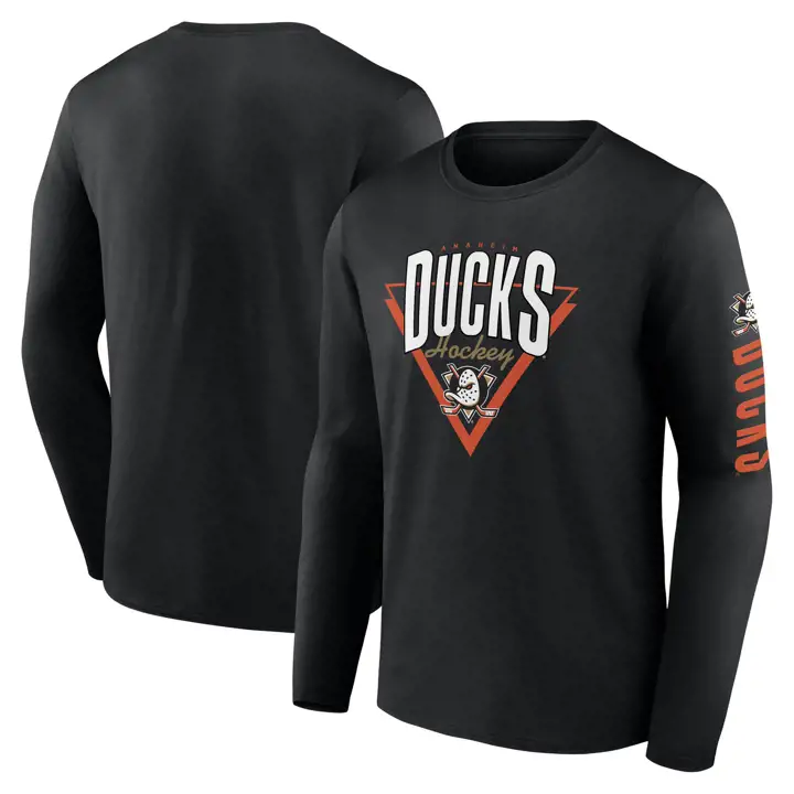 T-shirt ML à slogan LNH Anaheim Ducks NOI