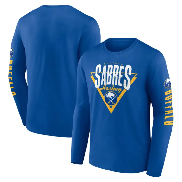 T-shirt à manches longues Buffalo Sabres LNH Headline bleu
