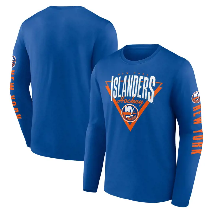 T-shirt à manches longues bleu New York Islanders NHL Headline