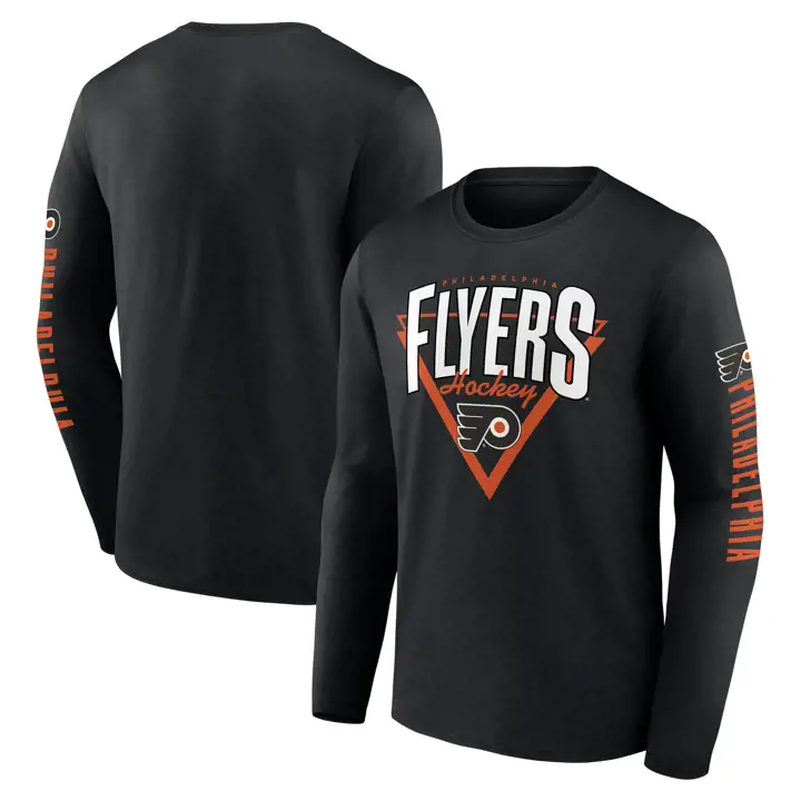 T-shirt ML Philadelphia Flyers NHL Headline noir