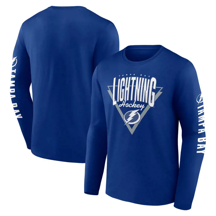 T-shirt à manches longues bleu Tampa Bay Lightning NHL