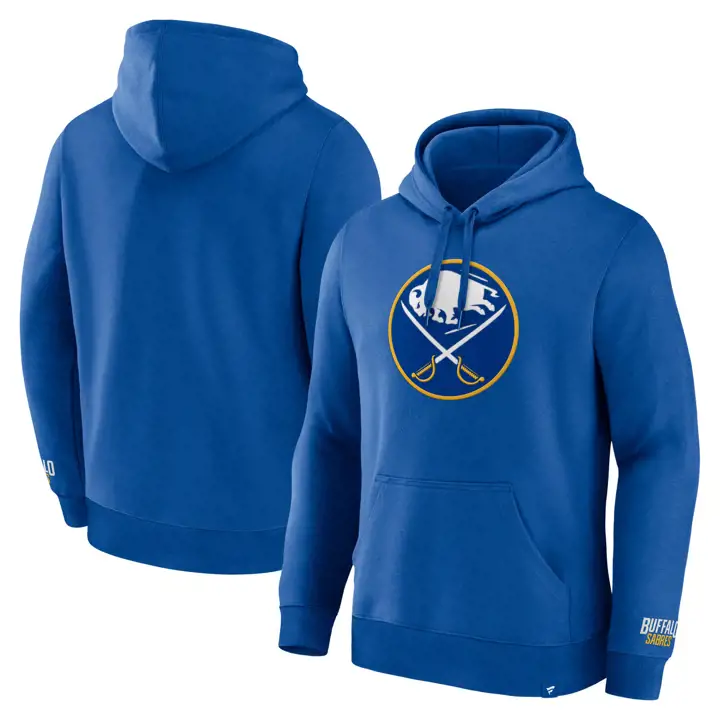 Chandail à capuchon surélevé bleu des Sabres de Buffalo de la LNH