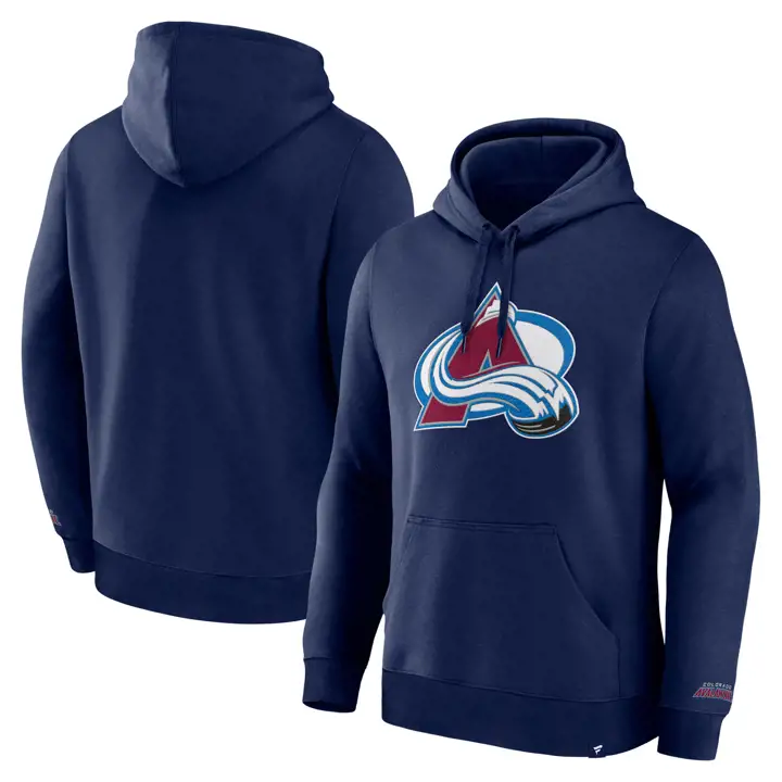 Colorado Avalanche NHL Sweat à capuche surélevé marine