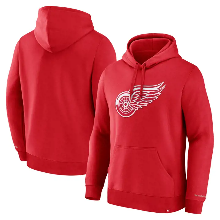 Detroit Redwings NHL Sweat à capuche surélevé rouge