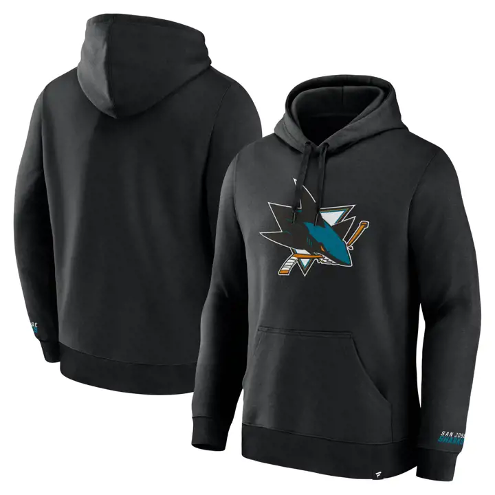 San Jose Sharks NHL Sweat à capuche surélevé noir