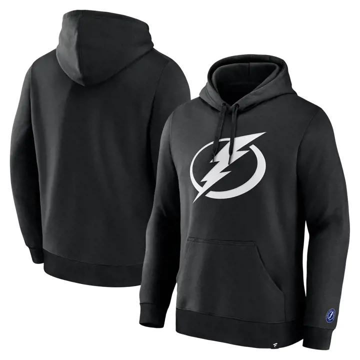 Tampa Bay Lightning LNH Chandail à capuchon surélevé Noir