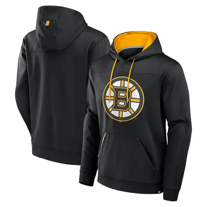 Chandail à capuchon défenseur LNH Bruins de Boston 24 NOIR