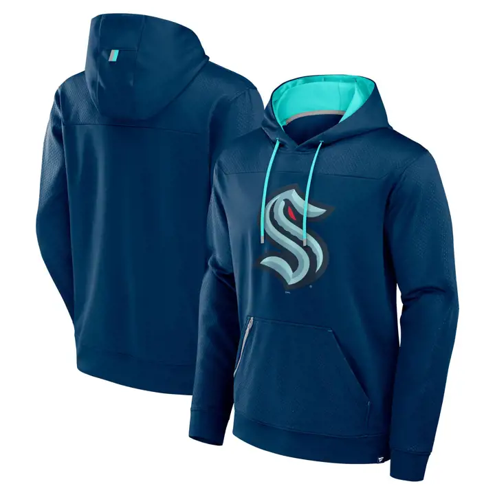 Sweat à capuche Seattle Kraken NHL Défenseur 24 Marine