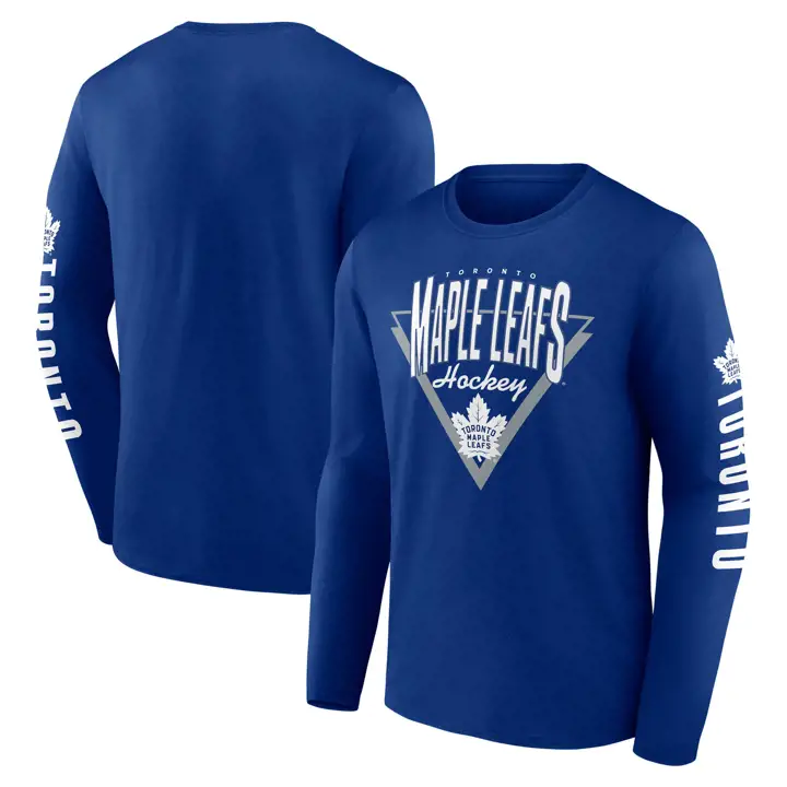 T-shirt à manches longues bleu des Maple Leafs de Toronto (LNH)