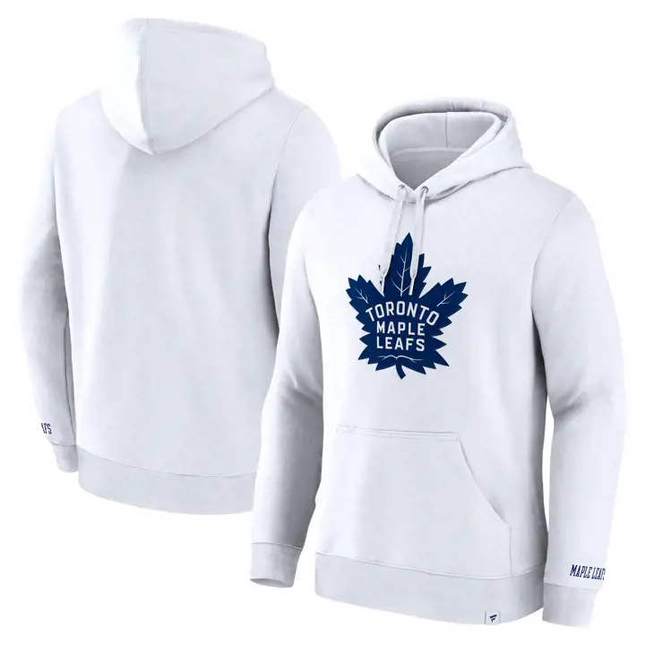 Chandail à capuchon surélevé LNH Toronto Maple Leafs BLNC