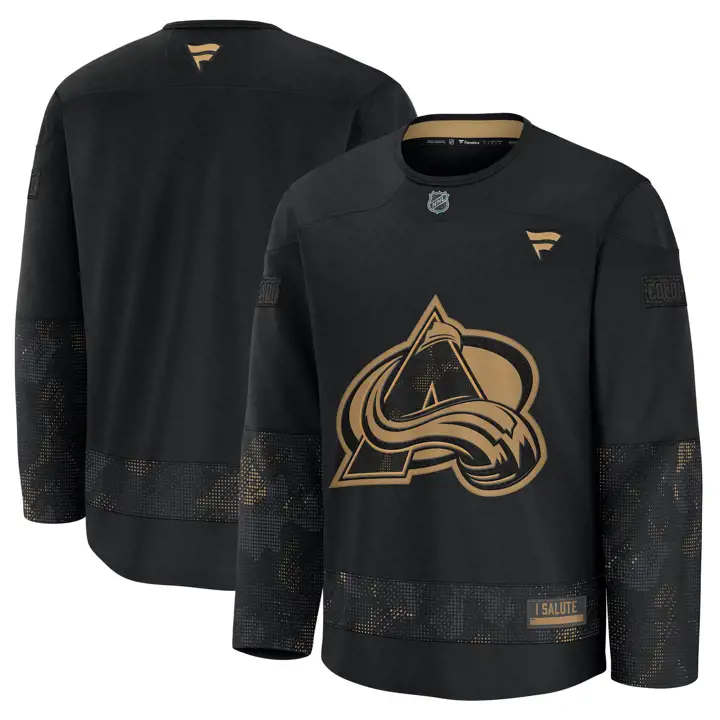 Maillot d'entraînement Avalanche LNH - Hommage aux Forces armées - 24 BLK/C