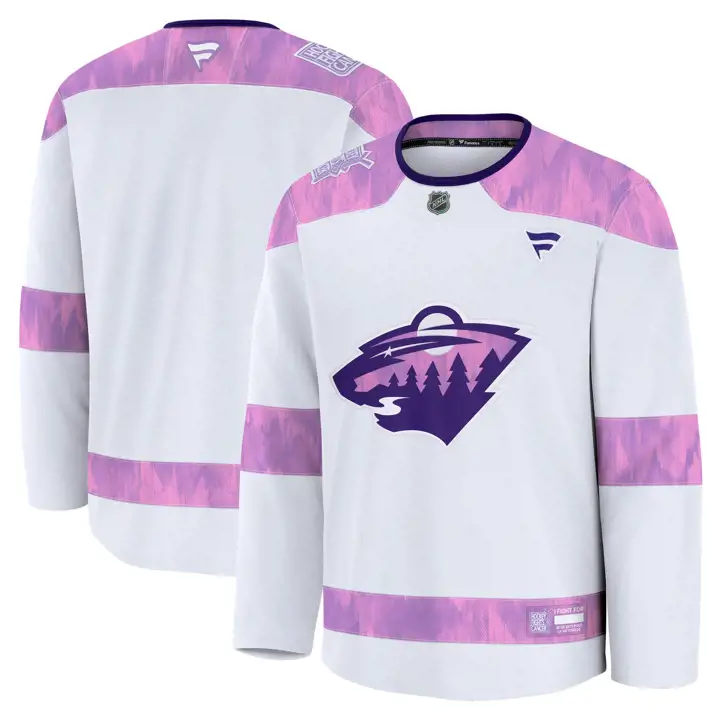 Maillot d'entraînement HFC NHL Minnesota Wild 24 BLANC