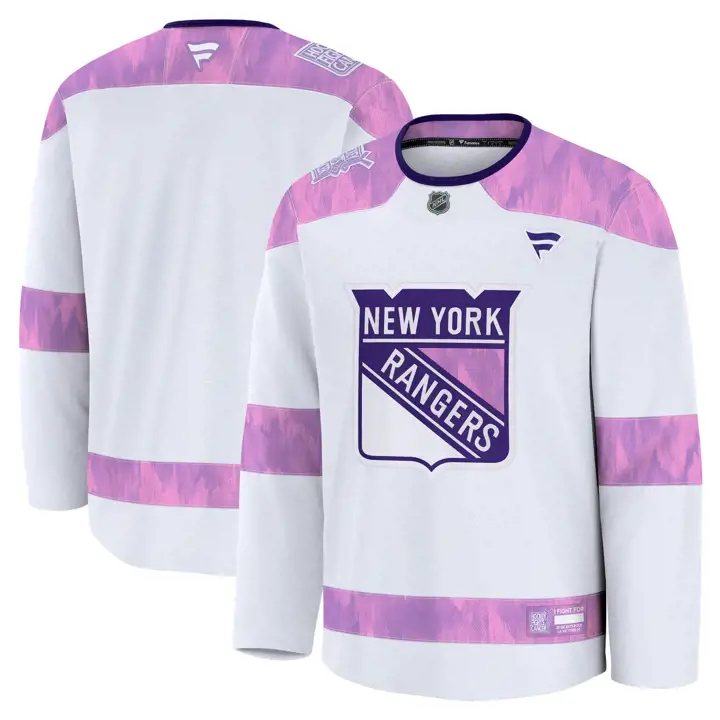 Maillot d'entraînement HFC NHL des Rangers de New York 24 BLN
