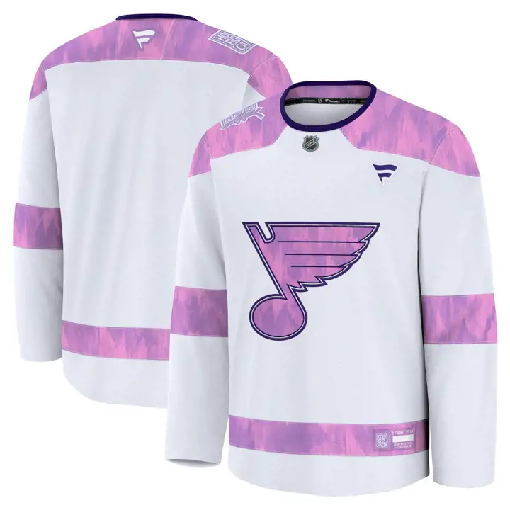 Maillot d'entraînement des Blues de St. Louis LNH HFC 24 BLANC