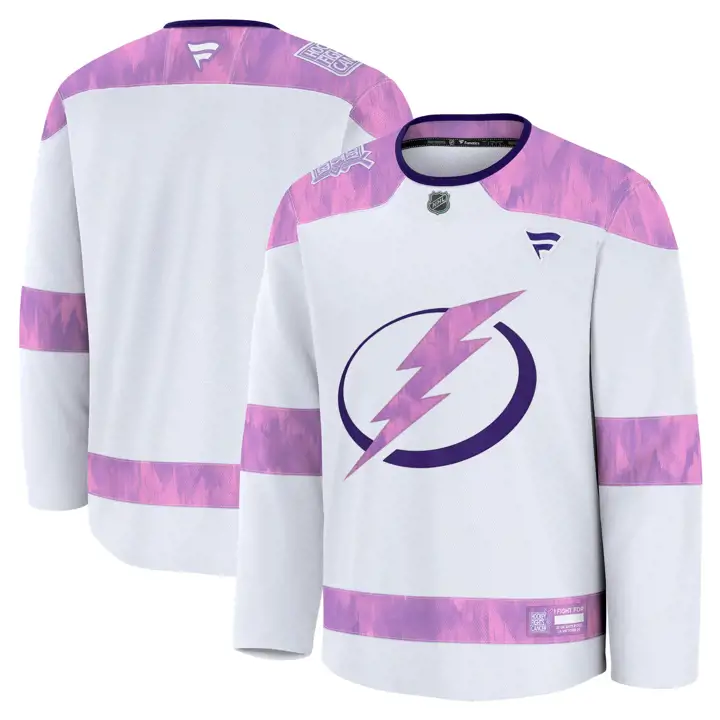 Maillot d'entraînement Tampa Bay Lightning LNH HFC 24 BLANC