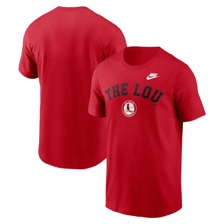 T-SHIRT EN COTON MC NIKE COOPERSTOWN MLB DES ST. LOUIS CARDINALS rouge
