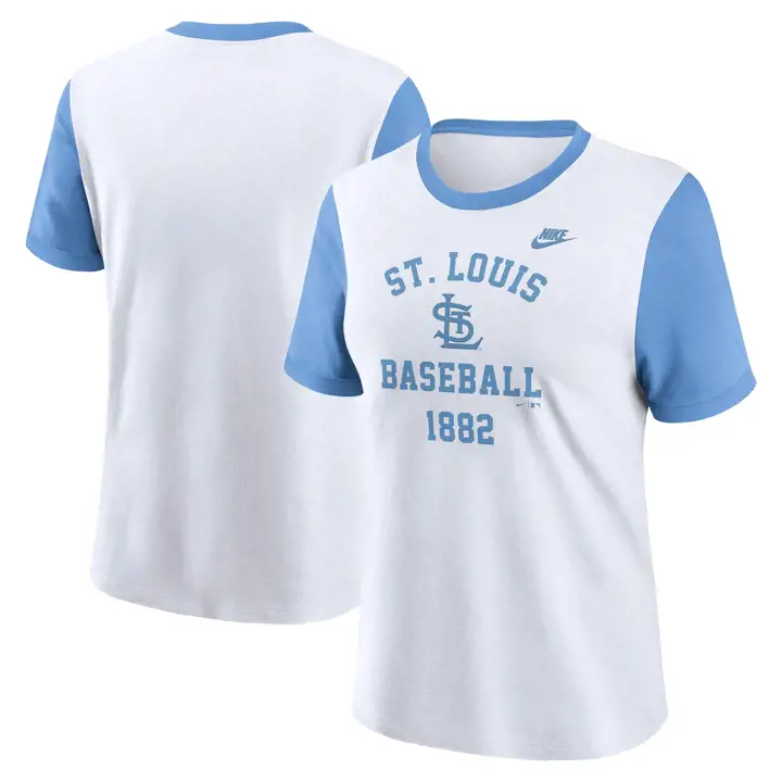 T-SHIRT RINGEUSE NIKE COOPERSTOWN MLB FEMME ST. LOUIS CARDINALS