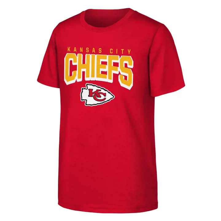 T-Shirt Enfant NFL Kansas City Chiefs On The Block 24 rouge
