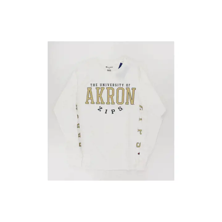 T-shirt manches longues NCAA Multi Hit Akron Zips blanc
