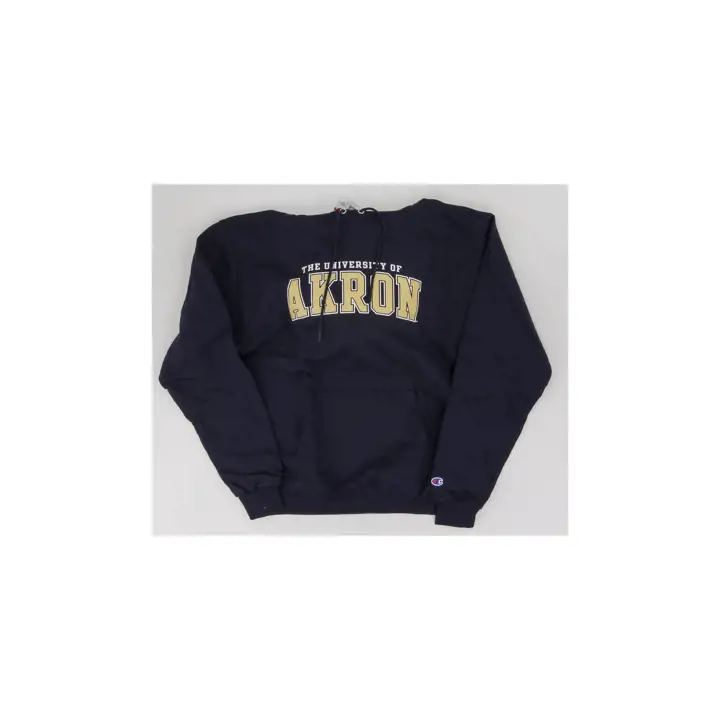 Sweat à capuche Powerblend Akron Zips NCAA marine avec logo et arche
