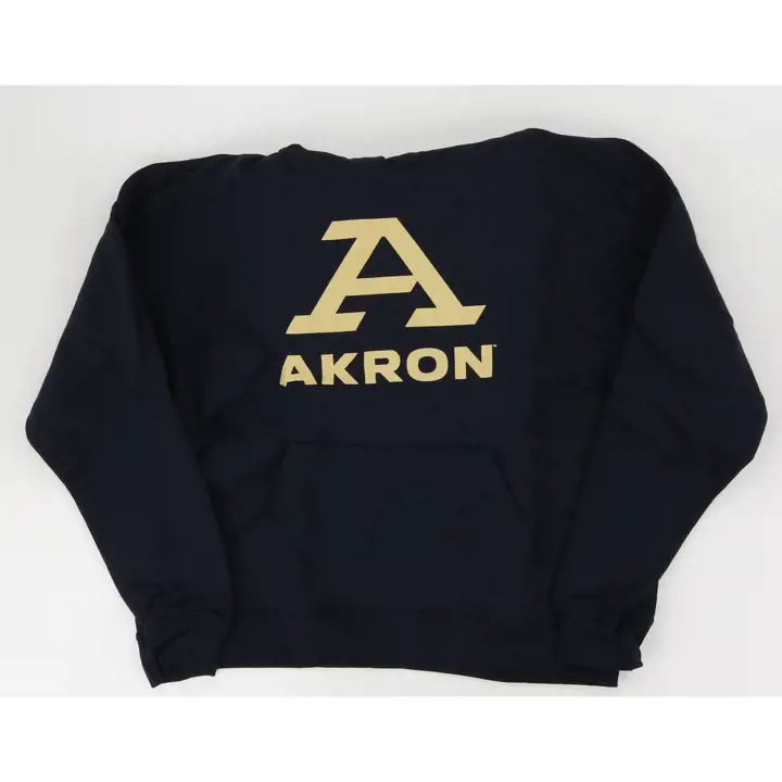 Sweat à capuche Femme Powerblend NCAA Zips de l'Akron marine