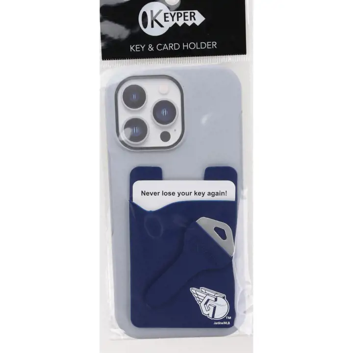 Cleveland Guardians Porte-clés en silicone bleu marine