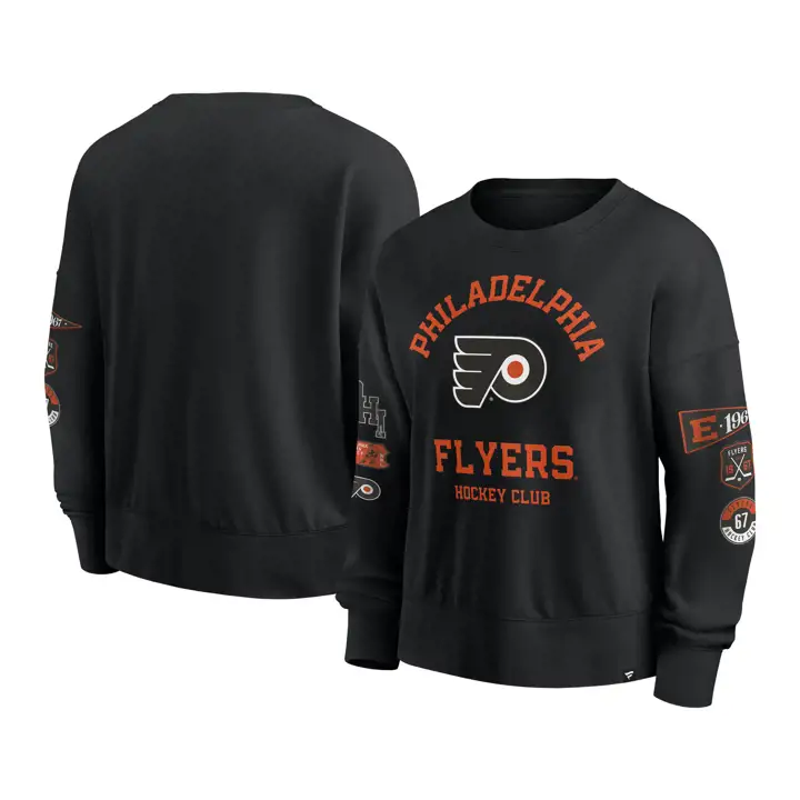 PHILADELPHIA FLYERS NHL FEMME ÉQUIPE ALLEZ RAS DU COU NOIR