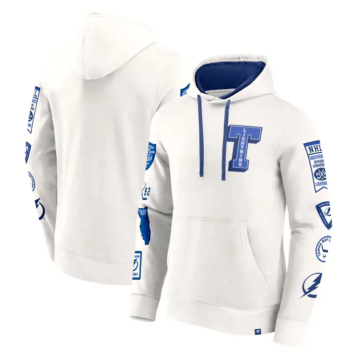 SWEAT À CAPUCHE EN COTON IVO PO AVEC LETTRES NHL DES LIGHTNING DE TAMPA BAY