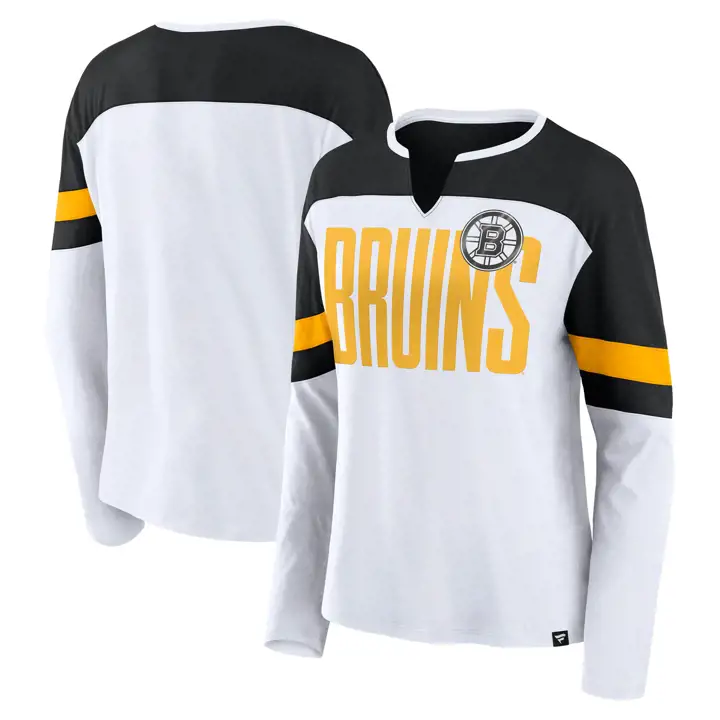 Boston Bruins NHL Femme Frozen Biblend Manches Longues 24 BLC