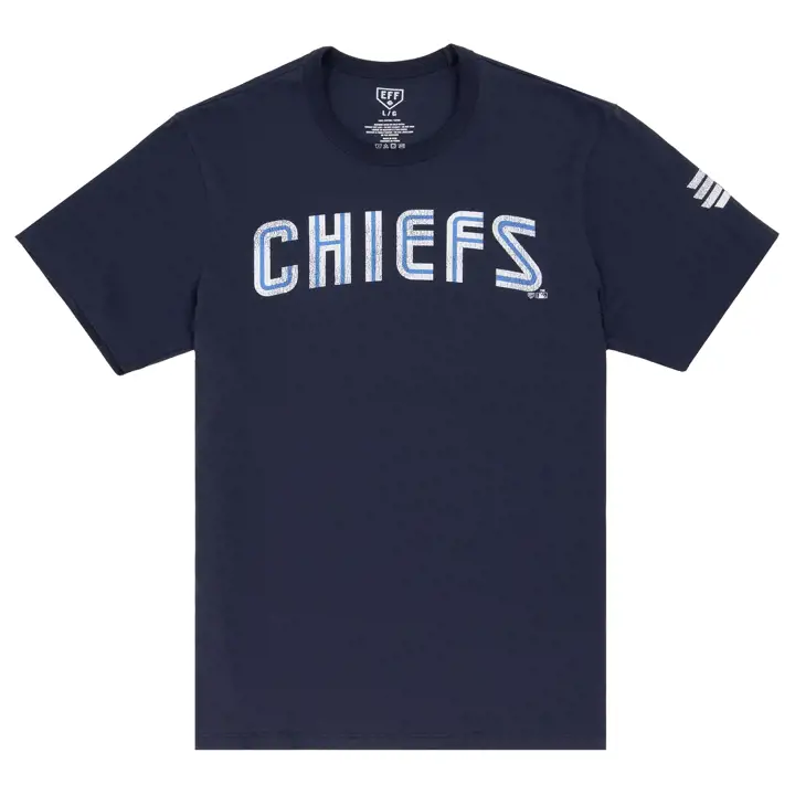 T-shirt vintage EFF MiLB des Chiefs de Syracuse bleu marine