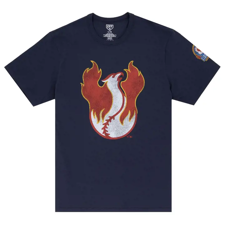 T-shirt bleu marine vintage PHOENIX FIREBIRDS EFF MiLB