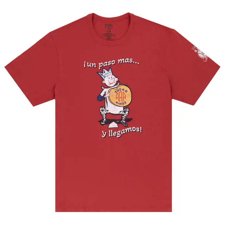 T-shirt rouge vintage Havana Sugar Kings EFF MiLB