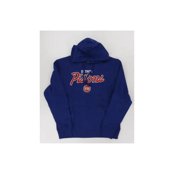 DETROIT PISTONS NBA Croix-Ville Script Headline Hood Bleu
