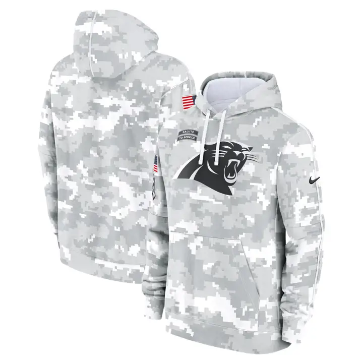 Carolina Panthers NFL Hommes Sweat à Capuche Club STS 24 SILV