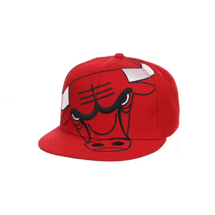 Casquette snapback oversize Chicago Bulls NBA MN rouge/rouge/gris