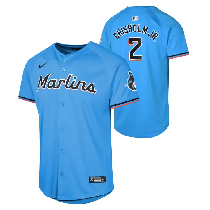 Maillot de joueur MIAMI MARLINS MLB Youth Limited Jazz Chisholm