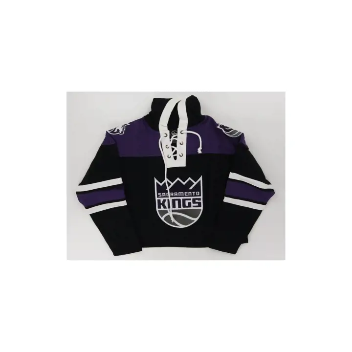 Sacramento Kings NBA Sweat à Capuche Court Lacé Femme 24 NOIR