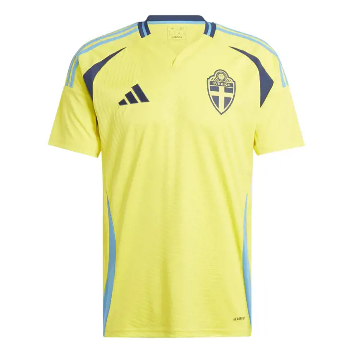 Maillot domicile de l'équipe nationale suédoise de football 24-25 JAUNE