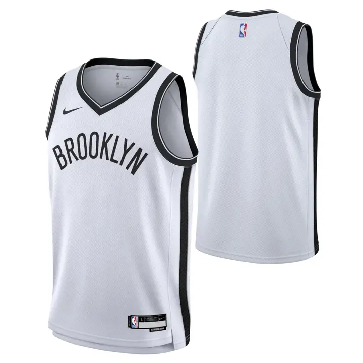 Maillot Brooklyn Nets NBA Jeunesse Blanc Association Vierge