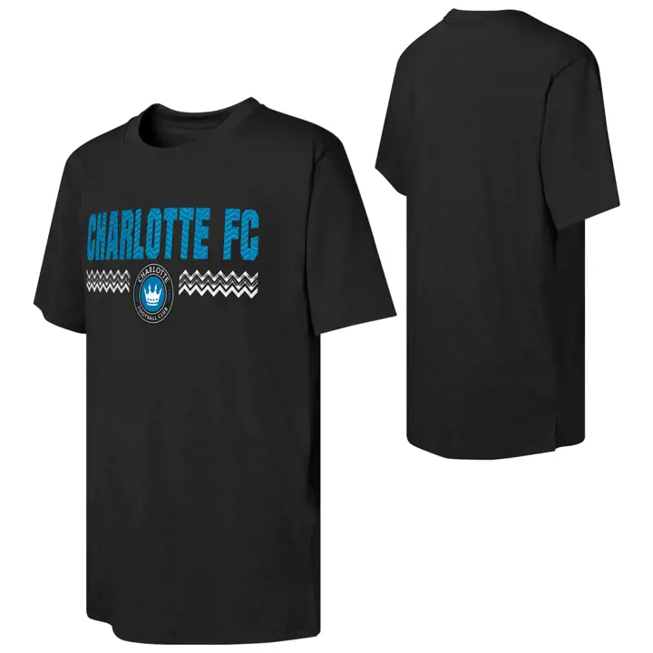 CHARLOTTE FC MLS T-shirt Noir Jeune Talent Prometteur