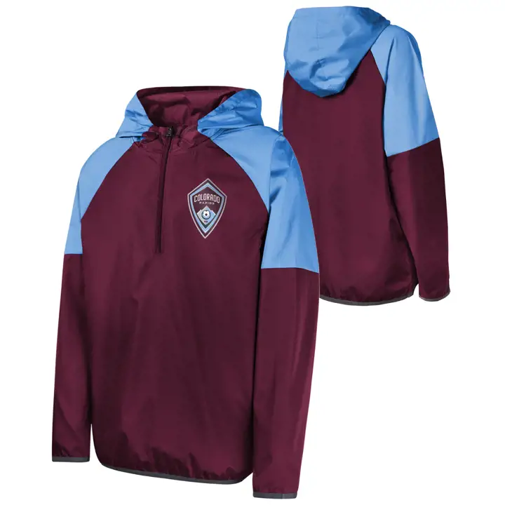 COLORADO RAPIDS MLS Unstoppable 1/4 Zip Jacket mar