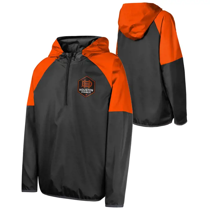 HOUSTON DYNAMO MLS Unstoppable 1/4 Zip Jacket blk