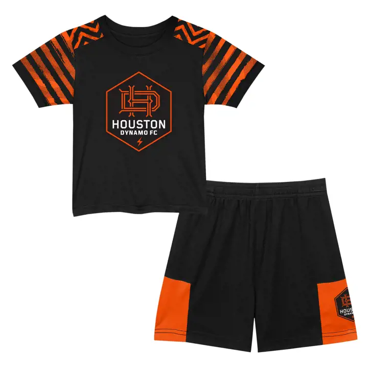 HOUSTON DYNAMO MLS Toddler Super Fan Set blk